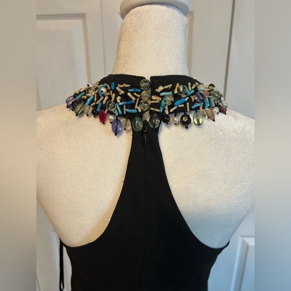 Emporio Armani Black Sequin Sleeveless Halter Gown - Picture 7 of 16